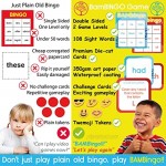Bingo Sight Words Game - 108 Learn to Read Vocabulary Flash Cards for Kids - Family Fun Learning Dolch's Fry's Word Lists - Kindergarten Preschool First Grade Children's Reading Early Education Tool