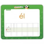 Channie's Visual Dry Erase 50 First Spanish/English Flashcards Tracing Practicing Writing ALL in One Flash Cards Size 5.5 x 4.25 Ages 3 and Up Pre-k-5th