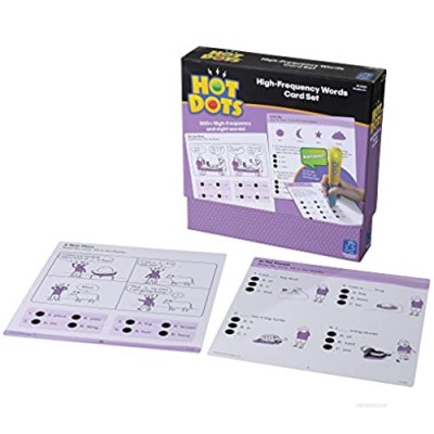 Educational Insights Hot Dots High-Frequency Words Card Set  300+ Words  Homeschool Learning Workbooks  Reading Success  Ages 5+