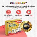 Ingrobaby See and Spell Learning Toys | Number and Alphabet Flash Cards | Educational Developmental for Kids Ages 3 4 5+ | ABC Learning Color Recognition Letter Matching Puzzle Games