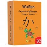 Japanese Syllabary - Hiragana Katakana Characters Flash Cards (with Picture and Example Word)