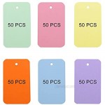 Koogel 300 Pieces 2.2 x 3.5 Inches Multicolor Kraft Paper Binder Ring Easy Flip Flash Card Study Cards/Memo Scratch Pads/Bookmark/DIY Greeting Card/Index Card Stock/Note Card(50 Sheets per Set)