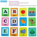 LALABABY Soft Alphabet Cards with Cloth Storage Bag for Babies Infants Toddlers and Kids 26 Letters ABCs Learning Flash Cards Early Educational Toys for 0 1 2 3 Years Old Boys and Girls