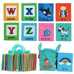 LALABABY Soft Alphabet Cards with Cloth Storage Bag for Babies Infants Toddlers and Kids 26 Letters ABCs Learning Flash Cards Early Educational Toys for 0 1 2 3 Years Old Boys and Girls