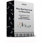Lark and Wolf Music Flash cards for piano kids ( USA and UK terminology) 56 Large Size (13cm x 8cm) Music Flashcards Learn to read music beginner NOW WITH MUSIC DYNAMICS