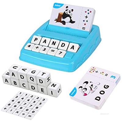 Matching Game for Kids，Alphabet Reading Spelling Games for Kids Ages 3-8，Objects and Color Recognition Learning Toys for 3 Year Olds and Up Preschool Games for Girls Boys Learning Resources