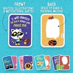 merka Kids Lunch Box Notes Special Daily Quotes 50 Cards Motivational Flashcards for Kids and Toddler Lunches Positive Quote Notes and Affirmation Cards for Kids