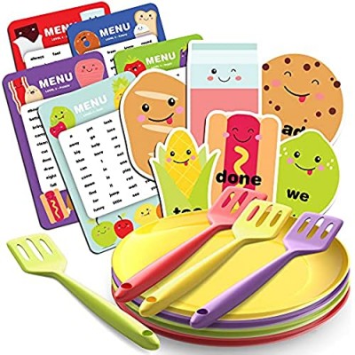 Sight Word Diner Reading Fluency Game - Sight Reading Games for Kids Ages 4-8 - Fun Educational Kid Toy for Boys and Girls 4 Year Old and Up - Preschool Learning  Kindergarten Homeschool Supplies