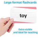 Sight Words Flashcards for Reading Readiness 100 Pack - Lined & Double-Sided Phonics Word Learning Tools - Prep for Preschool Kindergarten Elementary Home School