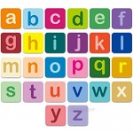 SpriteGru 26 Pairs of 52 Pieces Double-Sided Alphabet Flash Cards Lowercase and Uppercase Letter (Each Measures 2.2” X 2.2”)