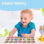 SpriteGru Memory Alphabet Matching Game(26 Pairs of 52 Pieces) Capital and Lowercase Letter Matching Game Cards Educational Toy for Toddlers