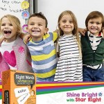 Star Right Education Sight Words Flash Cards 169 Sight Words and Sentences with 2 Rings