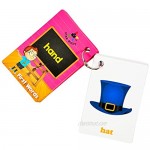 Star Right First Words Flash Cards with Realistic Art 36 Cards with 1 Ring for Ages Pre-K & K