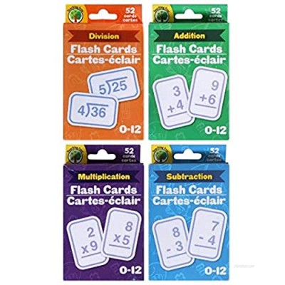 Teaching Tree Multi-Pack Math Flashcards - Addition  Subtraction  Multiplication  & Division