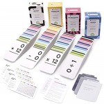 Think Tank Scholar 681 Math Flash Cards (Jumbo Size): Addition Subtraction Multiplication & Division | Bundle Kit w/ All Facts Color Coded | Kindergarten 1ST 2ND 3RD 4TH 5TH & 6TH Grade