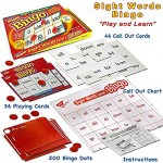 Trend Enterprises Sight Words Bingo - Sight Words Flash Cards Kindergarten Thru Elementary – 2-in-1 Sight Word Games for Kids Bingo Game – Kids Flash Cards Learning Games for Kids Ages 5-7
