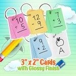 Turn to Learn Blank Colored Flash Cards - Multipurpose Cards - 1000 Pieces Hole Punched Cards with 5 Metal Sorting Rings Easy to Organize Perfect for Learning Memorizing Games Recipes and More