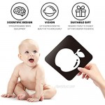 Youwo Black and White Flash Card for Baby 24 Cards 48 Pages 5.4'' x 5.4'' Baby Visual Stimulation High Contrast Baby Card 0-24 Months.