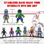 Action Figures Anime Figures Mini Action Figures for Boys 6 Pack Hero Series Set Figures with Bases PVC Figure Doll with 6 Popular Classic Characters Figures Ages 3 and up