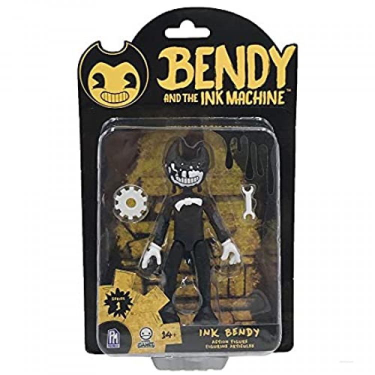 Bendy and The Ink Machine Action Figures Ink Bendy – 5 Inch Action Figure with 2 Character Accessories – Series 1 For Ages 14 Plus
