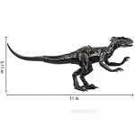 Enfudid 15cm/6inch Jurassic Dinosaurs Toy Joint Movable Action Figure Walking Dinosaur Toy for Kids Indoraptor Dinosaur (Black)
