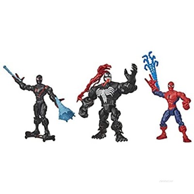 Hasbro Marvel Super Hero Mashers Web-Slinging Mash Collection Pack with Spiderman  Venom and Miles Morales ( Exclusive)