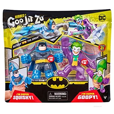 Heroes of Goo Jit Zu DC Versus Pack Batman vs Joker - Squishy  Stretchy  Gooey 2 Pack