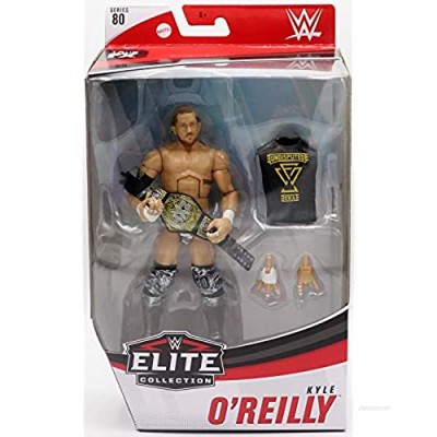 WWE Kyle O' Reilly Elite Series #80 Deluxe Action Figure with Realistic Facial Detailing  Iconic Ring Gear & Accessories