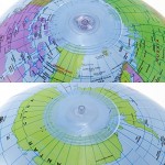 10 Pack 16 Inches Inflatable Globe Blow up World Globe Beach Ball Globe for Party Bags PVC Material Education Toy Party Supplies