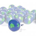 Bulk Lot of 2 Dozen World Stress Balls Earth Stress Relief Toys Therapeutic Educational Balls 24 Globe Squeeze 2 Stress Balls