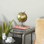Deco 79 Traditional Metal and Plastic Decorative Globe 7 W x 10 H Textured Multicolored Finish