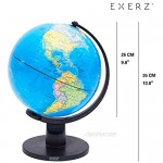 Exerz Educational World Globe (Large 25cm) Swivel Rotating Globe - Dia 25cm
