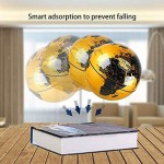 Fashion World Geographic Globes Magnetic Floating Auto-Rotation Rotating 6 Gold Globe with Book Style Platform.