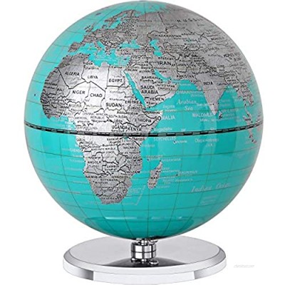 FUN GLOBE World Globe Desktop Geographic Earth Globes with Music for Kids & Adults for Educational/Office Supplies/Indoor Decorations/Holiday Gift (Sky Blue  5 Inches)