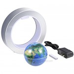 FUZADEL Magnetic Levitation Floating Globe Desk Lamp 4'' Electronic Antigravity Levitating Globe with Colorful LED World Map ( English Version)