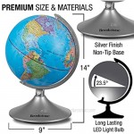 Globe for kids Learning - Globes of the World with Stand - World Globe Constellation Globe & Night Light Kids Globe Stem Toy - Perfect Interactive Globe by Brookstone