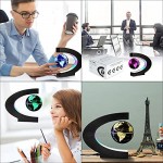 Gresus Multi-Color Changing Magnetic Levitation Floating World Map Globe Floating Globe with LED Lights Great Fathers Students Teacher Business Boyfriend Birthday Gift for Desk Decoration