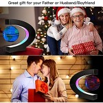 Gresus Multi-Color Changing Magnetic Levitation Floating World Map Globe Floating Globe with LED Lights Great Fathers Students Teacher Business Boyfriend Birthday Gift for Desk Decoration (Blue)