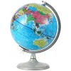 Illuminated World Globe for Kids  Desktop Educational Globe with LED Night Light  360° Rotation Decorative Globe  8 Inch Geographic Earth Globe Learning Toy