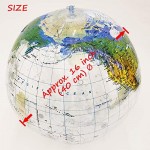 Jet Creations 16 inch Globe of The World Raised Relief Topographic Map with Political Boundaries Imprinted Thousands Country and City Names Up-to-Date Cartography GTO-16TTR