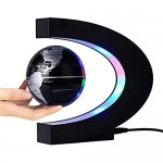 Magnetic Levitation Floating Globe 3 inch with LED Lights C Shape World Map for Desk Decoration