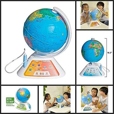 Oregon Scientific SG268 Educational Learning Smart Globe for Home School. World Geography Toy with Games  Countries & Fun Facts