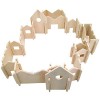 THE FRECKLED FROG Little Happy Architect - Set of 22 - Ages 18m+ - Wooden Blocks for Toddlers - Create Endless Village Layouts - Lightweight