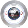 YANGHX Floating Globe World Map 4inch Rotating Magnetic Mysteriously Suspended in Air World Map Home Decoration Crafts Fashion Holiday Gifts (Black)