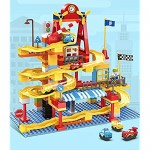 156PCS Marble Run Building Blocks Set for Kids Marble Race Track for 3+ Year Old Boys and Girls Big Blocks STEAM Toy Bricks Set Kids Race Track Compatible with All Major Brands