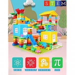 175 pcs Marble Run Castle Building Blocks for Toddlers Exercise N Play Race Track Construction Blocks Toy for Girls Boys