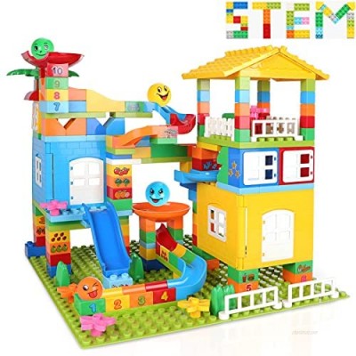 175 pcs Marble Run Castle Building Blocks for Toddlers  Exercise N Play Race Track Construction Blocks Toy for Girls Boys