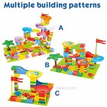 BeebeeRun Marble Run for Kids - 165PCS Marble Race Track Building Blocks Marble Blocks Compatible with All Major Brands Bulk Bricks Set for Boys Girls Toddler Age 3 4 5 6 7 8+