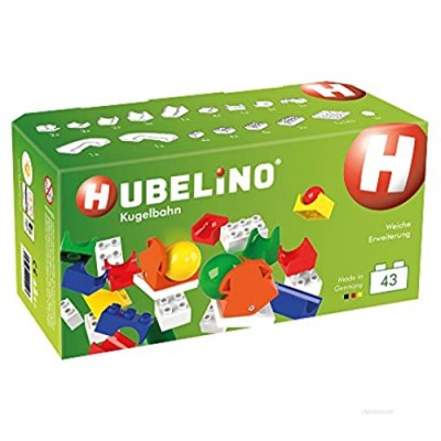 Hubelino Switch Action Set - The Original - 43 Piece Duplo Compatible Marble Run Set - Made in Germany
