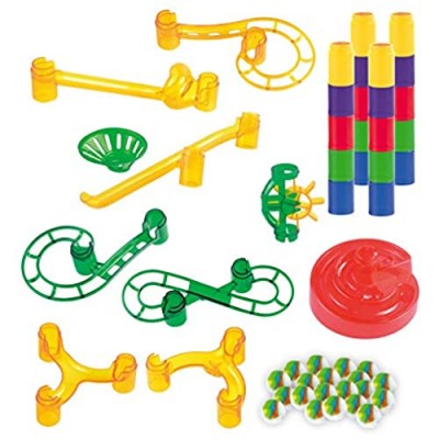 JOYIN Marble Run Premium Booster Toy Set (50 Pcs)  Add-On Set for Marbulous Marble Run Toy Set